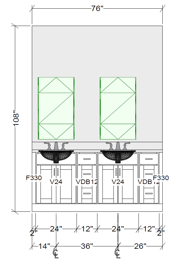 Espresso Double Vanity