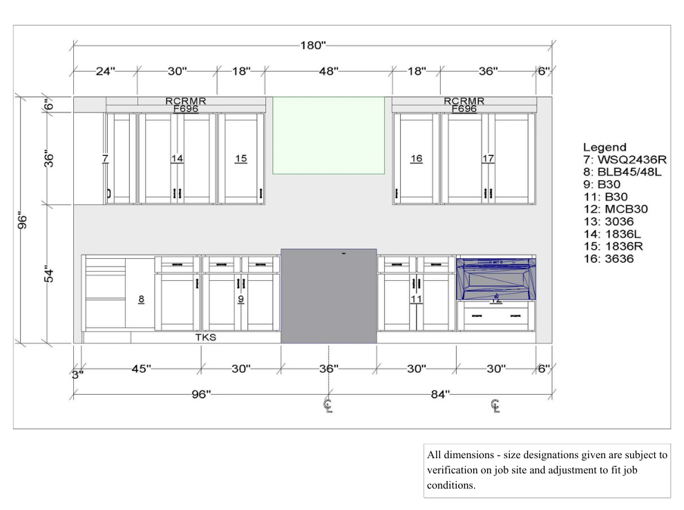 Misty Grey Elevated Kitchen