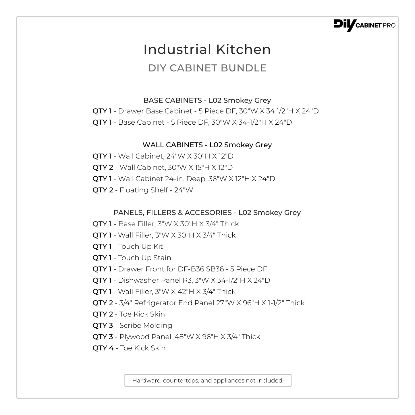 Smokey Grey Industrial Kitchen