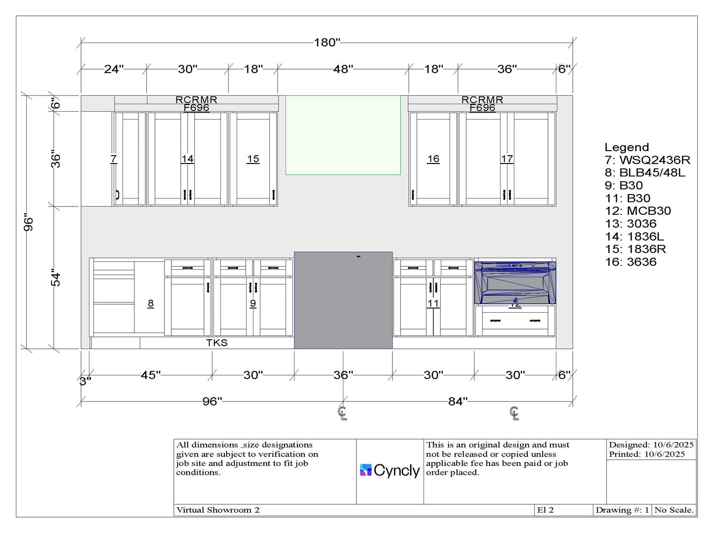 Detailed 15x13 Kitchen with 5-Piece Drawer Front - Misty Grey