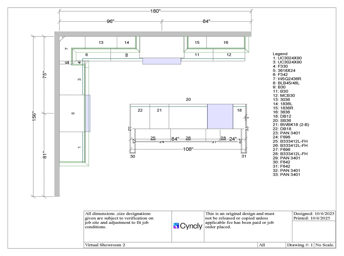 Detailed 15x13 Kitchen with 5-Piece Drawer Front - Misty Grey