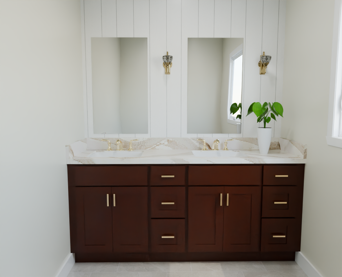 Espresso Double Vanity