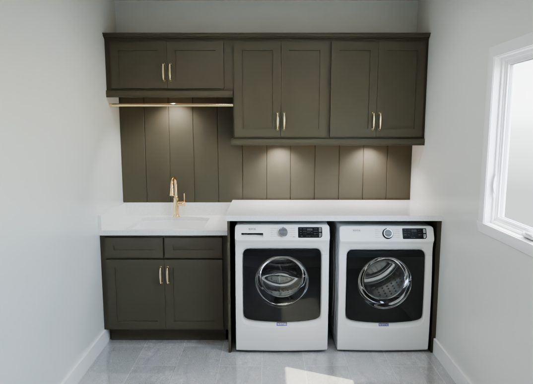 Smoky Grey Stained Laundry