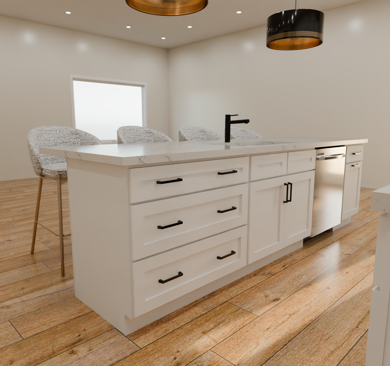 White Studio Kitchen