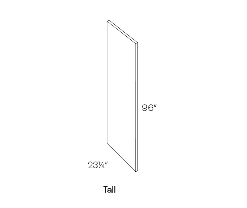 Veneer Tall End Skin, 23-1/4″W X 96″H X 1/4″ Thick