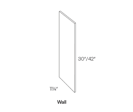 Veneer Wall End Skin, 11-1/4″W X 30″H X 1/4″ Thick