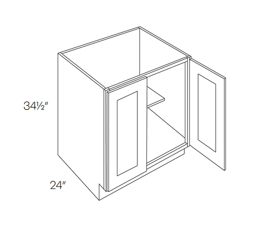 Base Cabinet, Full Height, 30″W X 34-1/2″H X 24″D