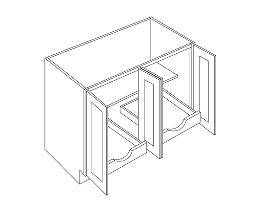 Base Cabinet, Full Height, 2 POS, 48″W X 34-1/2″H X 24″D