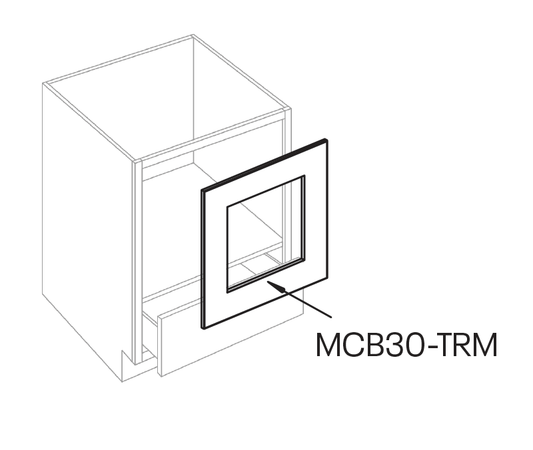 Microwave Base Trim Kit, 24″W