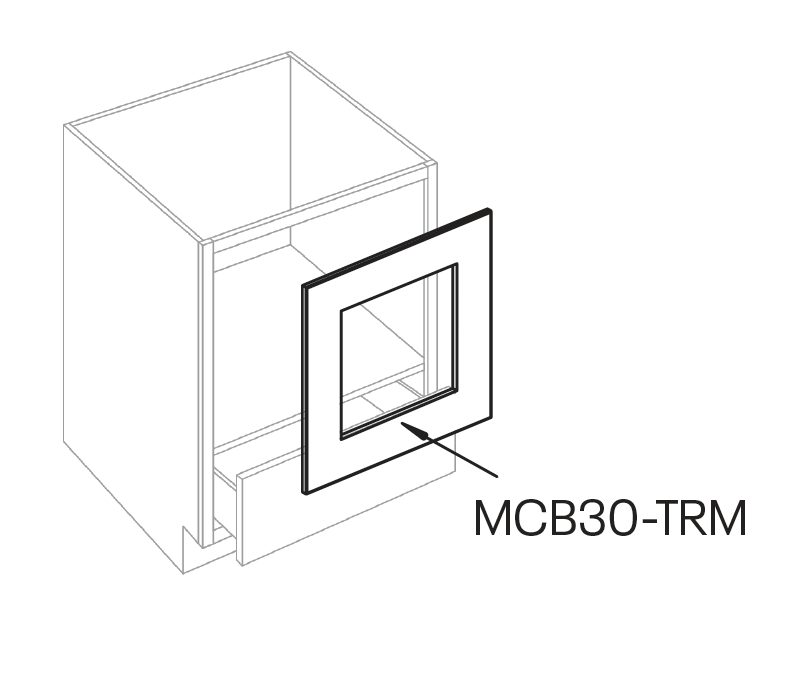 Microwave Base Trim Kit, 27″W
