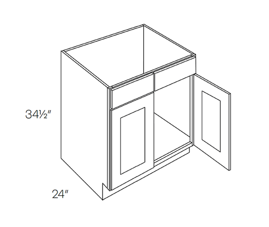 Sink Base Cabinet - 5 Piece DF, 42″W X 34 1/2″H X 24″D
