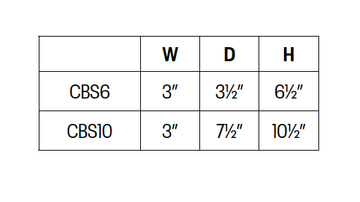 Corbel, Square, 3″W X 6 1/2″H X 3 1/2″D