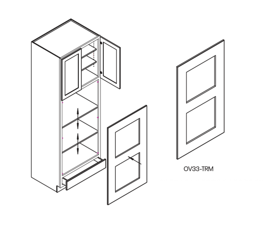 Oven Cabinet Trim Kit, 30″W