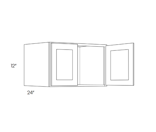 Wall Cabinet 24-in. Deep, 39″W X 12″H X 24″D