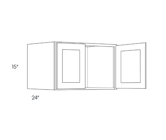 Wall Cabinet 24-in. Deep, 30″W X 15″H X 24″D