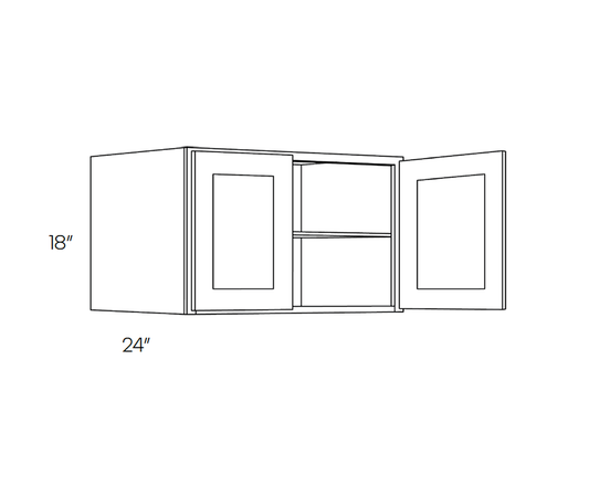 Wall Cabinet 24-in. Deep, 30″W X 18″H X 24″D