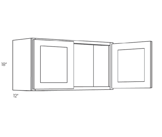 Wall Cabinet, 24″W X 18″H X 12″D