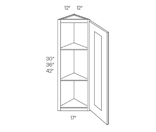Wall Cabinet - End, 12″W X 36″H X 12″D