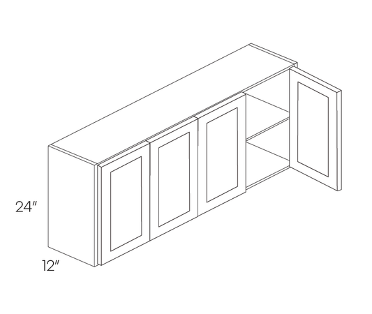 Wall Cabinet, 48″W X 24″H X 12″D