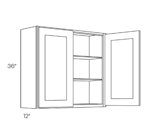 Wall Cabinet, 42″W X 36″H X 12″D