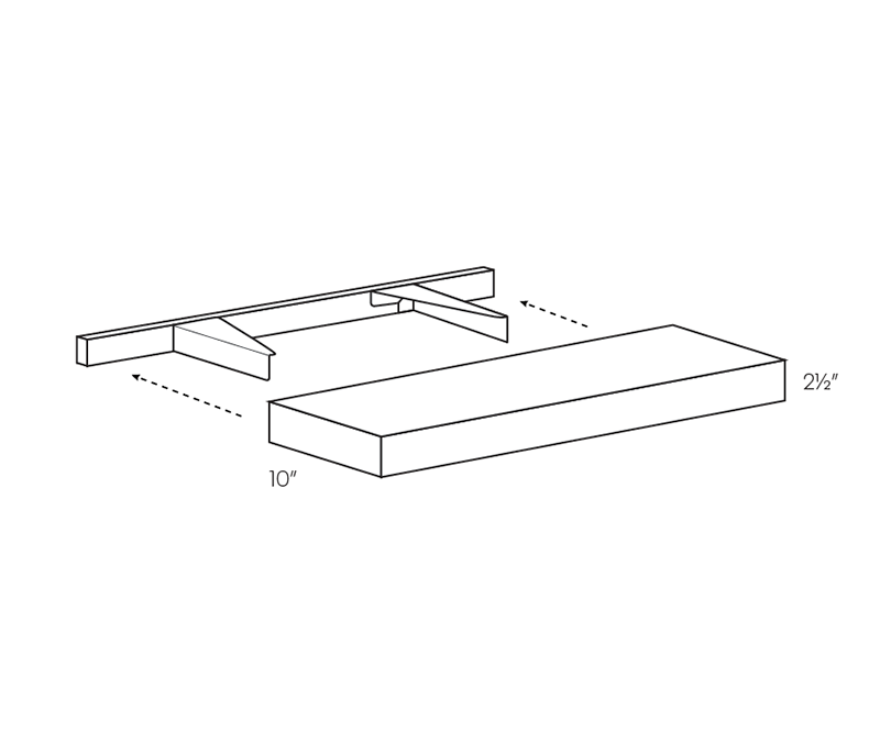 Floating Shelf - 24"W